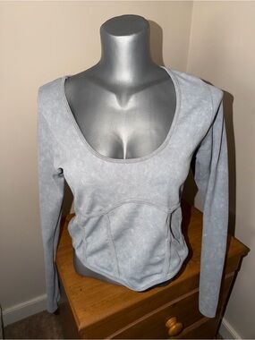 Fashion Nova Long Sleeve Ribbed Top XL